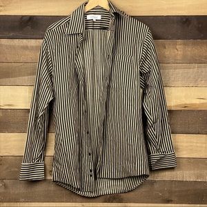 Vintage Stripped Boyfriend fit Button Down shirt